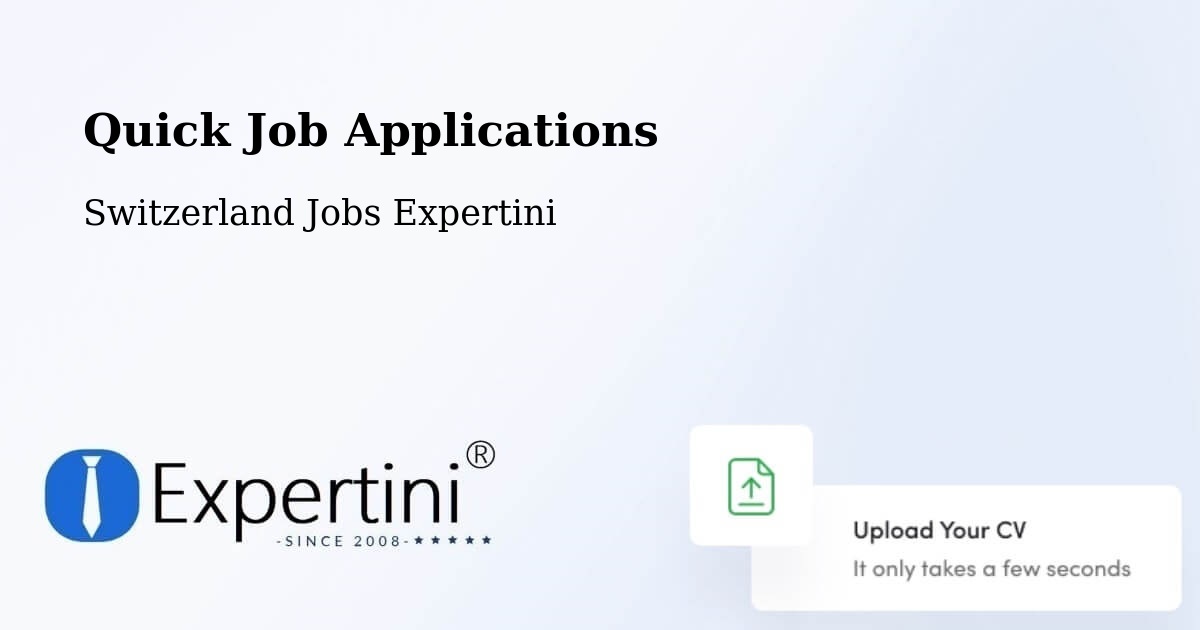 Quick Apply Feature – Paudex - Switzerland Jobs Expertini